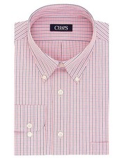 New Chaps Men's Dress Shirt Regular Fit Stretch Collar Button Down Long Sleeves