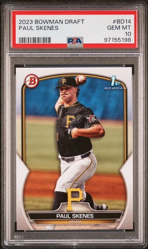 2023 Paul Skenes Bowman Draft #BD-14 Rookie PSA 10 - Pittsburgh Pirates NL ROY