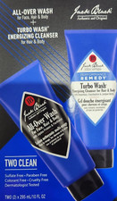 Jack Black Mens All-Over Body Hair Wash and Turbo Wash Energizing Cleanser Set