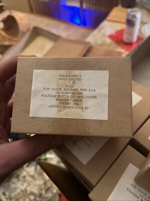 OEM Waltham Watch Co. Aircraft Clock Replacement Hand (minute) 10 Ct Deadstock