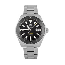 TAG Heuer Aquaracer Calibre 5 Stainless Steel Black Dial 43mm WAY201A.BA0927