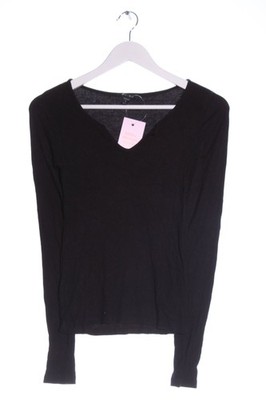 AMISU Langarm-Bluse Damen Bluse Gr. DE 36 schwarz Casual-Look