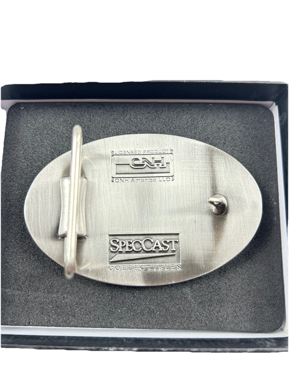 FARMALL IH INTERNATIONAL HARVESTER BLUE ENAMEL BELT BUCKLE SPEC CAST NEW RARE