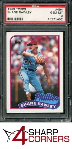 1989 Topps Baseball Shane Rawley #494