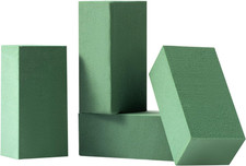 6X3X2.5 Inch Wet Floral Foam Blocks Rectangle Small Size Foam Bricks for Fres...