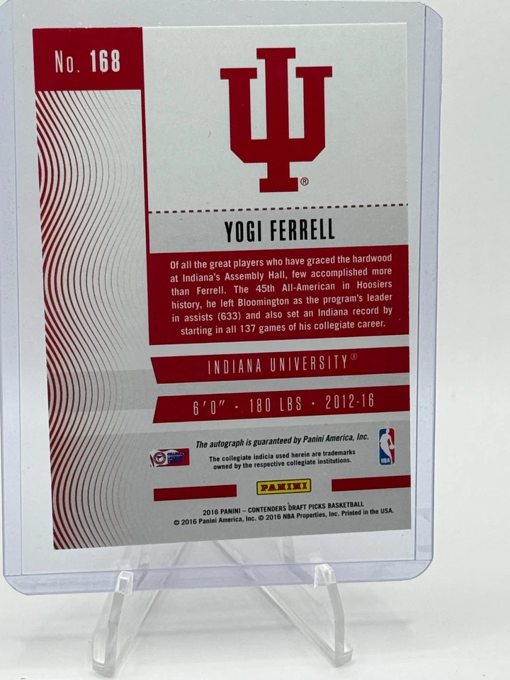 2016-17 Panini Contenders Draft Picks Yogi Ferrell #168 - Image 2 of 2