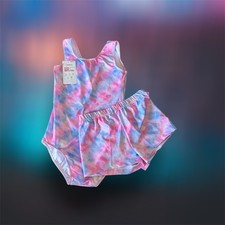 Girls Gymnastics Leotards Ballet Dance Unitards Activewear w/ Shorts Size 10/12