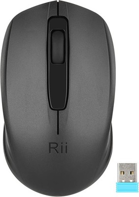 Kabellose Maus 2.4G Funkmaus mit USB Empfänger Schwarz für PC Laptop Windows