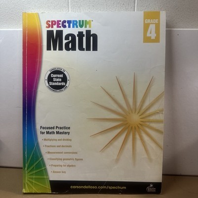Spectrum Math, Grade 4 by Spectrum (2014, Trade Paperback)