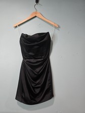 House Of Cb Black Reva Sexy Lbd Revenge Party Rouched Mini Dress Size XS