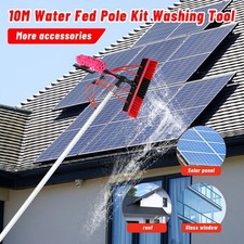 10M Cleaning Brush Kit Telescopic Window Solar Panel Cleaning Pole Extendable