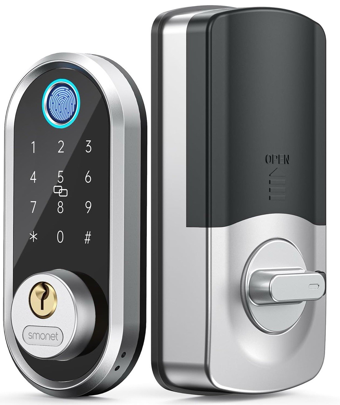 Smonet Smart Door Lock Fingerprint Ekeys Keypad Bluetooth Y1-SBF-S