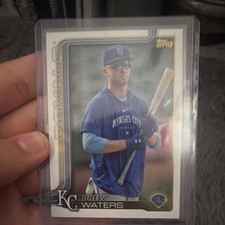 Topps 2025 Series 2 Drew Waters #546 Kansas City Royals Baseball gold mirror 