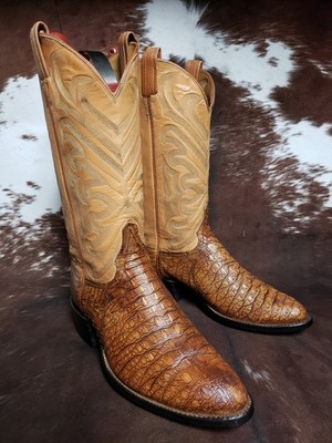Tony Lama Vintage Gold Label Hornback Lizard ? Western  display picture 2
