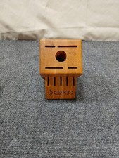 Cutco 10 Slot Knife Block Honey Oak Holds 9 Slot 1 Sharpener Hole Made in USA