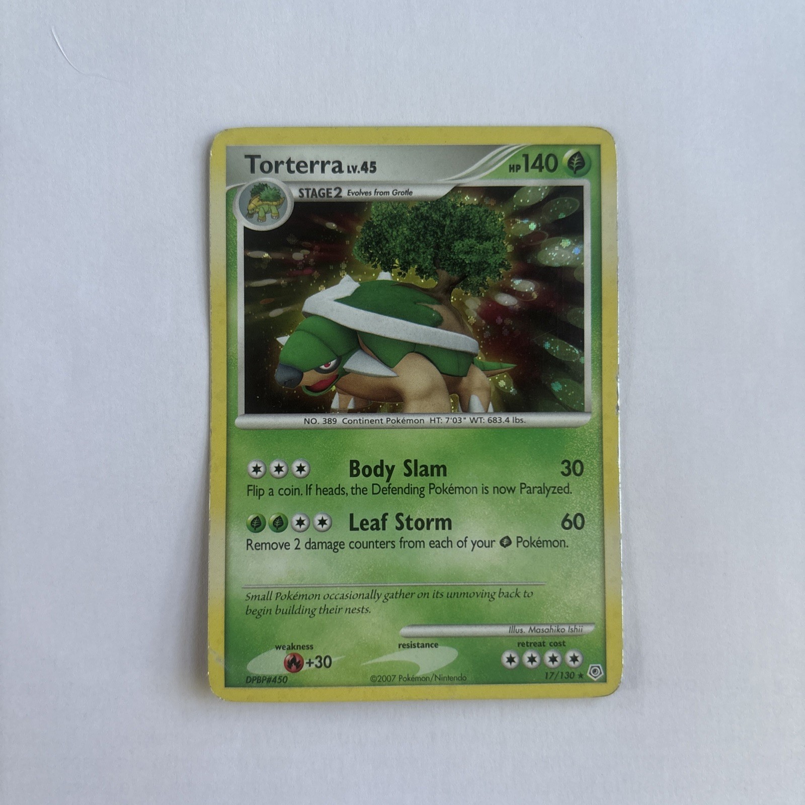 Torterra 17/130 Diamond and Pearl Holo