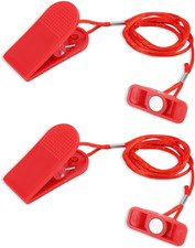 2Pcs Universal Treadmill Magnet Safety Keys, Rectangular Magnetic Emergency Stop