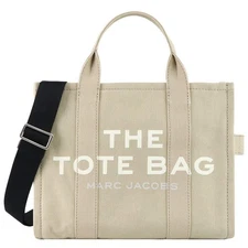 Marc Jacobs The Tote Bag M0016161 Beige Canvas 2Way Shoulder Handbag