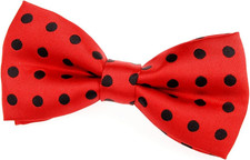 Classic Polka Dot Pre Tied Bow Tie 4.5 Inch Microfiber Formal Mens