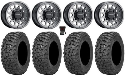 Method 414 14'' Wheels Graphite +38mm 28'' Trail Saw 2.0 Tires Textron Wildcat XX