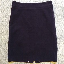 J Crew Brown Corduroy Straight Pencil Skirt Size S