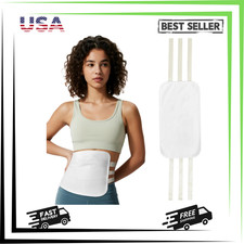 Organic Castor Oil Pack Wrap, Reusable  Adjustable with 6 Straps, Less-Mess Cas