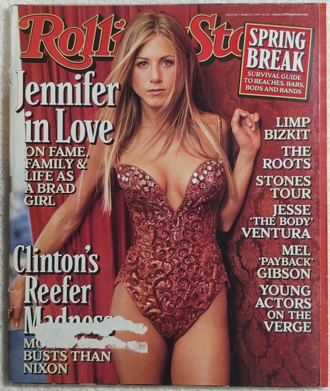JENNIFER ANNISTON ROLLING STONE MAGAZINE #807 MARCH 4, 1999 JENNIFER IN LOVE 