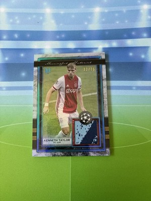 2020-21 Topps Museum Collection UCL Relic Kenneth Taylor Sapphire /75 Ajax