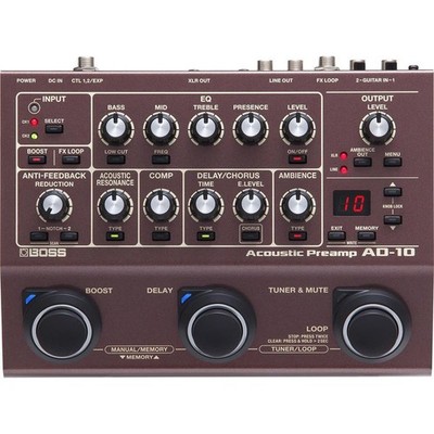 BOSS AD-10 BOSS/AD-10 Acoustic Preamp