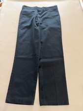 NEW 38x32 MENS DICKIES LP812 INDUSTRIAL FLAT FRONT PANTS NAVY 38x32 15