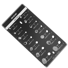 Mini Thread Checker 14 Metric & Inch Sizes Aluminum Nut Bolt Identifier