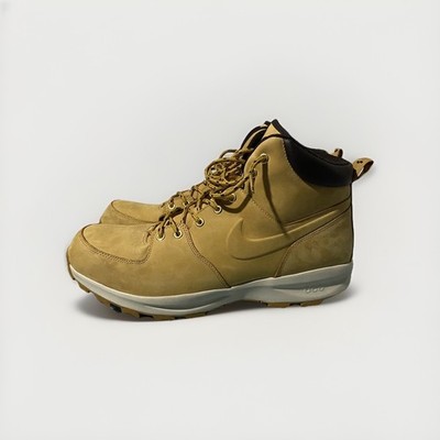 NIKE| MEN'S LEATHER BOOTS|  Size 15| Haystack/Velvet Brown| (Pre-Owned) | No Box
