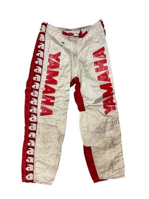 Vintage Yamaha Answer Motocross Racing Pants Adult 28in Red White MX Gear