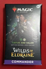Sealed Commander Deck VIRTUE AND VALOR Magic the Gathering Wilds of Eldraine MTG