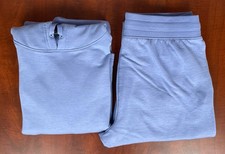 Athletic Works Womens Sweatsuit Hoodie L Jogger M Set Blue Soft
