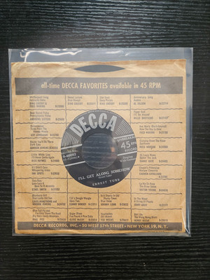 ERNEST TUBB I'll Get Along Somehow/When the World Has Turned Me Down DECCA