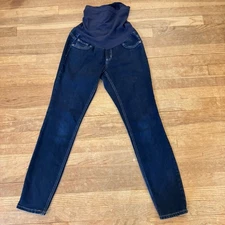 Indigo Blue dark wash maternity jeggings size small SP b22