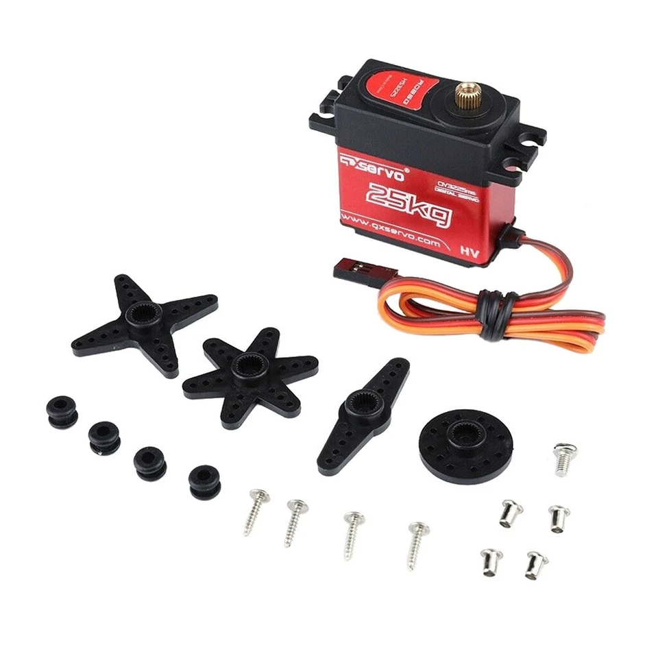 25KG Digital Servo Metal Steering Gear Waterproof For RC Car DC Motor Part - Image 3 of 4