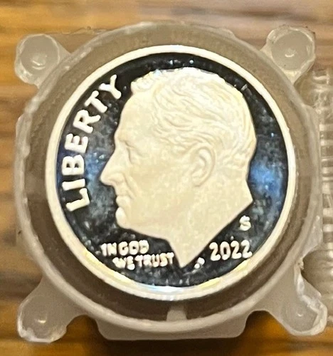 Roll (50) mixed years 1992-2024 90% Silver Proof Roosevelt Dimes, BU/DCAM