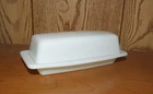 Vintage MCM Pyrex Ovenware White Milk Glass Butter Dish USA 72-B