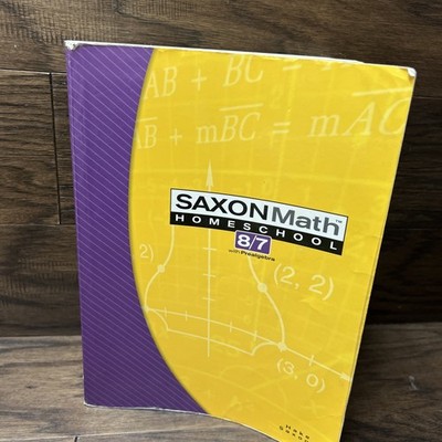 SaxonMath Homeschool 8/7 with Pre algebra. Hake Saxon