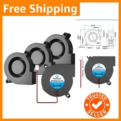 High-Performance 5015 Blower Fan 12V - Quiet, Efficient Cooling for Electronics