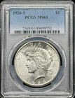 1926 S Peace Silver Dollar PCGS MS-61