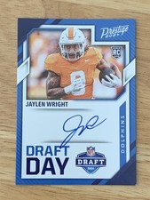 2024 Panini Prestige Draft Day Signatures Jaylen Wright Rookie RC Auto Dolphins