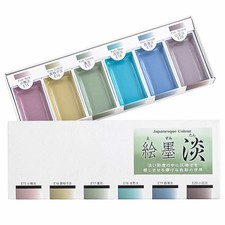 Sumikundo 15429 Solid Ink Set 6 Colors Japanese Traditional Art Painting