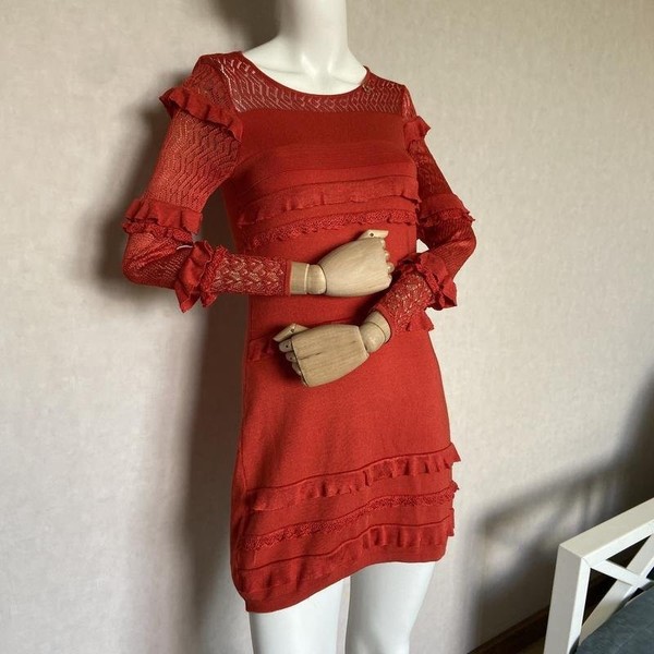 Women Mangano Dress Coral 36 / S / 44