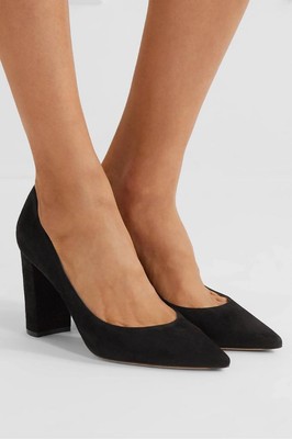 Gianvito Rossi Black Suede Piper 85 Block Heels/Pumps/Shoes EUR 38.5 $775 |  eBay