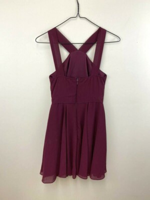 lulus forevermore burgundy skater dress Burgundy Skater Dress | Womens | X-Small | 100% Polyester