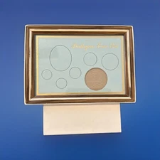 Framed Birth Year Coin Gift Set LIGHT BLUE With Gift Box FAST SHIPPING