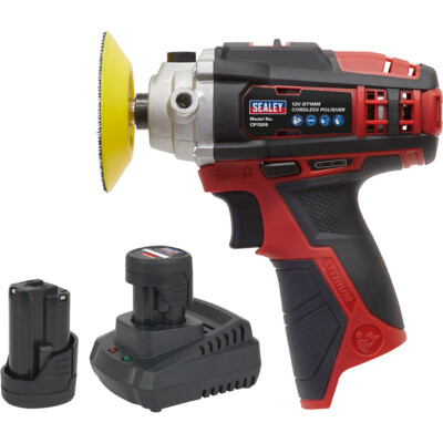 12V Akku Polierset - inkl. 2 x 1,5Ah Akkus & Ladegerät - Tasche